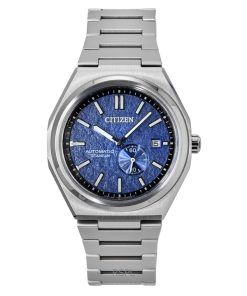 シチズン ゼンシン スーパーチタニウム ブルーダイヤル 自動巻き NJ0180-80L 100M メンズ腕時計