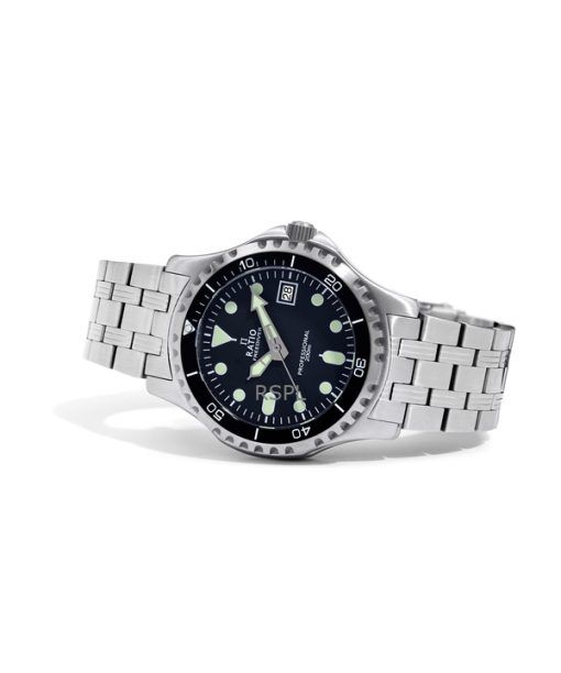 レシオ フリーダイバー プロフェッショナル サファイア ブラック ダイヤル クォーツ RTF005 200 M メンズ腕時計 ja