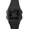 カシオ デジタル ブラック デュアル タイム 樹脂ストラップ クォーツ W-800H-1BV 100M メンズ腕時計