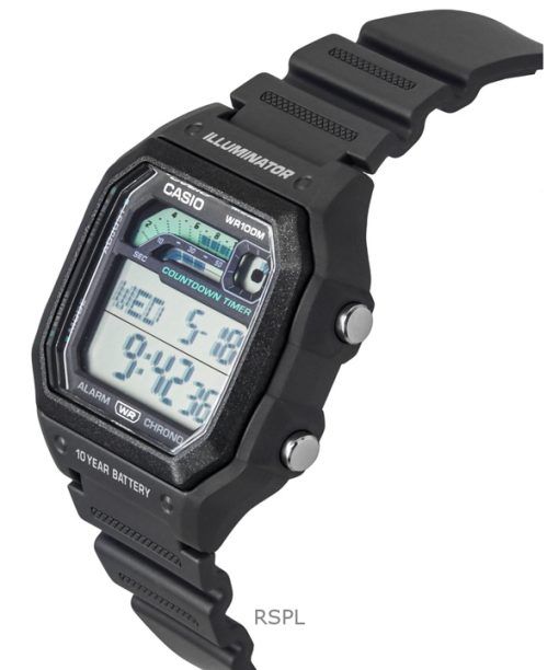 カシオ スタンダード デジタル 樹脂ストラップ グレー クォーツ WS-1600H-8AV 100M メンズ腕時計