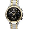 Bulova Curv Chronograph Two Tone Stainless Steel Black Dial Quartz 98A301 Men's Watch