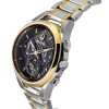Bulova Curv Chronograph Two Tone Stainless Steel Black Dial Quartz 98A301 Men's Watch