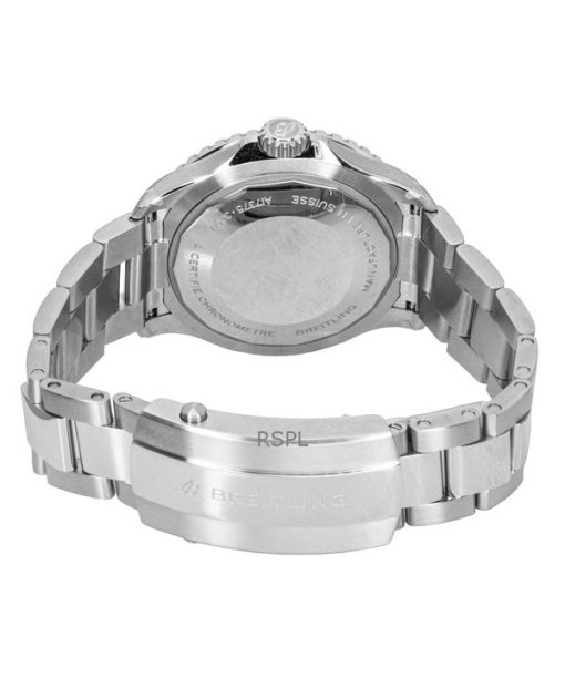 Breitling Superocean Stainless Steel Black Dial Automatic Diver's A17375211B1A1 300M Men's Watch