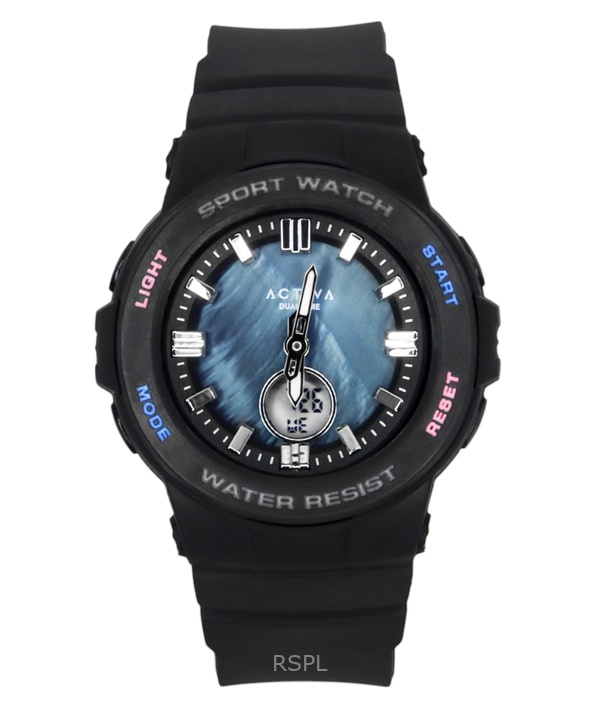 Invicta Activa Analog Digital Thermoplastic Polyurethane Strap Blue Mother of Pearl Dial Quartz ACW2125-001 Unisex Watch