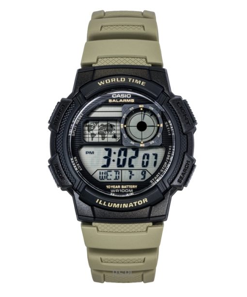 Casio Standard Digital Resin Strap Quartz AE-1000W-5AV 100M Men's Watch