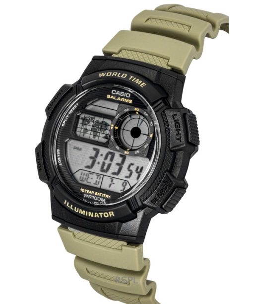 Casio Standard Digital Resin Strap Quartz AE-1000W-5AV 100M Men's Watch