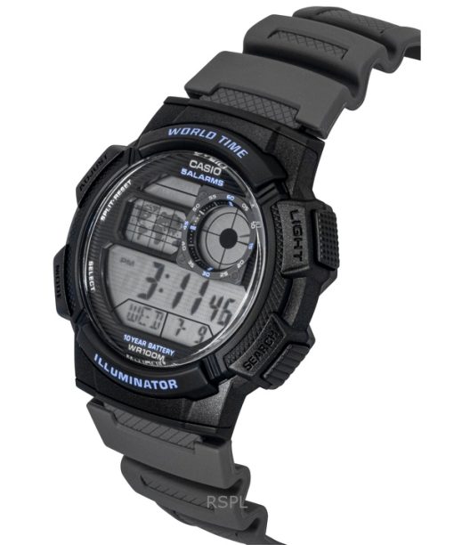 Casio Standard Digital Resin Strap Quartz AE-1000W-8AV 100M Men's Watch
