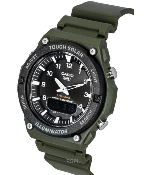 Casio Standard Analog Digital Resin Strap Black Dial Solar AQ-S820W-3BV 100M Men's Watch