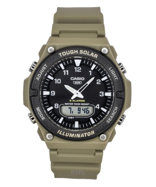 Casio Standard Analog Digital Resin Strap Black Dial Solar AQ-S820W-5AV 100M Men's Watch