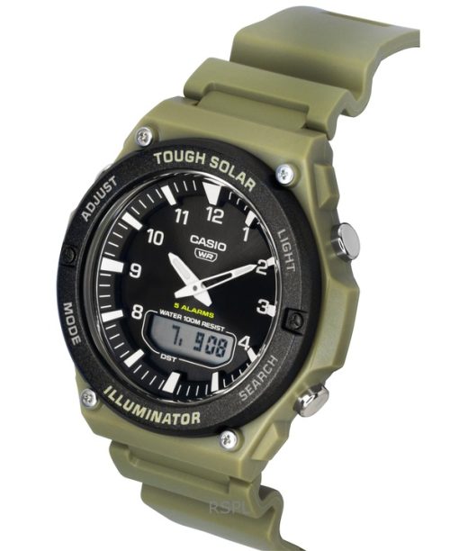 Casio Standard Analog Digital Resin Strap Black Dial Solar AQ-S820W-5AV 100M Men's Watch