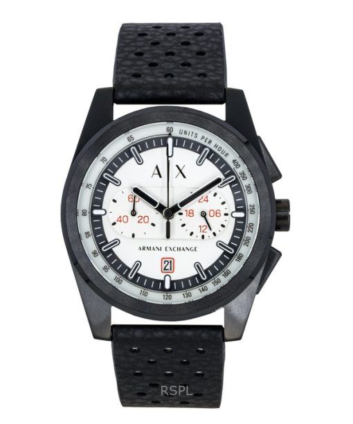 Armani Exchange Chronograph Rubber Strap Grey Dial Quartz AX2865 Men's Watch