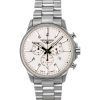 Bauhaus Aviation Chronograph Titanium Beige Dial Quartz 2880M5 100M Men's Watch