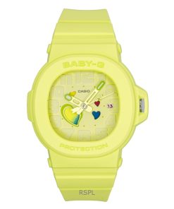 Casio Baby-G Analog Playful Hearts Series Green Dial Quartz BGA-10-3A 100M Women's Watch