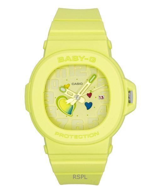 Casio Baby-G Analog Playful Hearts Series Green Dial Quartz BGA-10-3A 100M Women's Watch