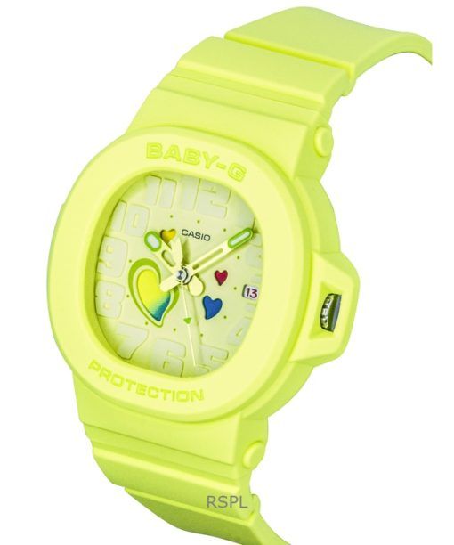 Casio Baby-G Analog Playful Hearts Series Green Dial Quartz BGA-10-3A 100M Women's Watch