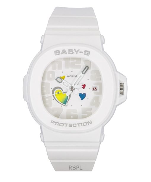 Casio Baby-G Analog Playful Hearts Series White Dial Quartz BGA-10-7A 100M Women's Watch