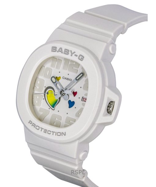 Casio Baby-G Analog Playful Hearts Series White Dial Quartz BGA-10-7A 100M Women's Watch