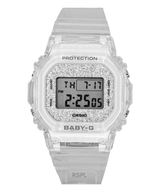 Casio Baby-G Digital Transparent Resin Strap Quartz BGD-565GC-7 100M Women's Watch