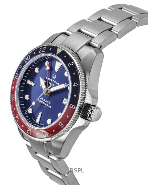 Certina DS Action GMT Stainless Steel Blue Dial Automatic Diver's C032.929.11.041.00 200M Men's Watch
