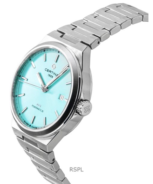 Certina DS-8 Powermatic 80 Stainless Steel Light Blue Dial Automatic C043.407.11.351.00 100M Unisex Watch