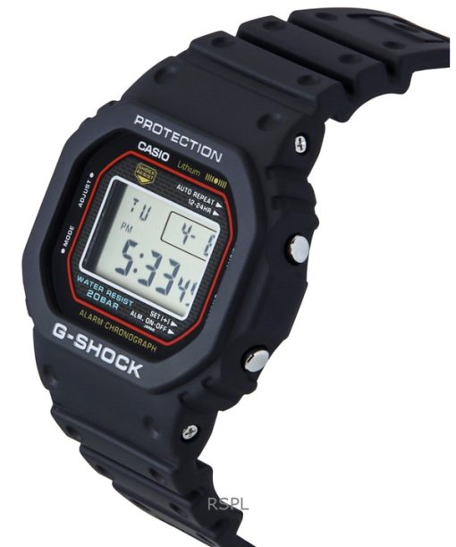 Casio G-Shock Digital Re-Creating The Original Design Of The First G-Shock Quartz DW-5000R-1A 200M Men's Watch