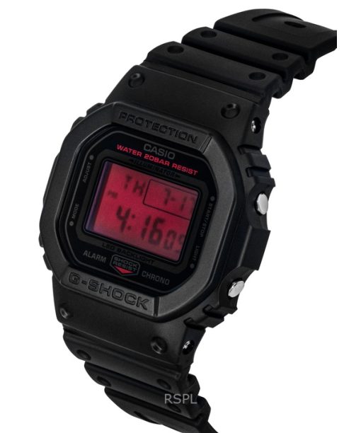 Casio Origin Digital Resin Strap Quartz DW-5600BBR-1 200M Men's Watch