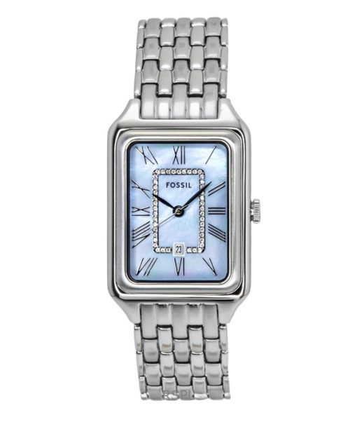Fossil Raquel Stainless Steel Mother Of Pearl Dial Quartz ES5402 Women's Watch