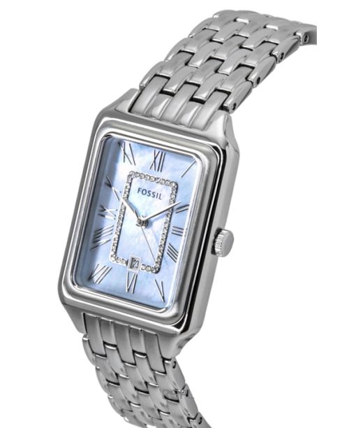 Fossil Raquel Stainless Steel Mother Of Pearl Dial Quartz ES5402 Women's Watch