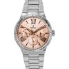 Festina Boyfriend Stainless Steel Multifunction Pink Dial Quartz F16716-3 Women's Watch