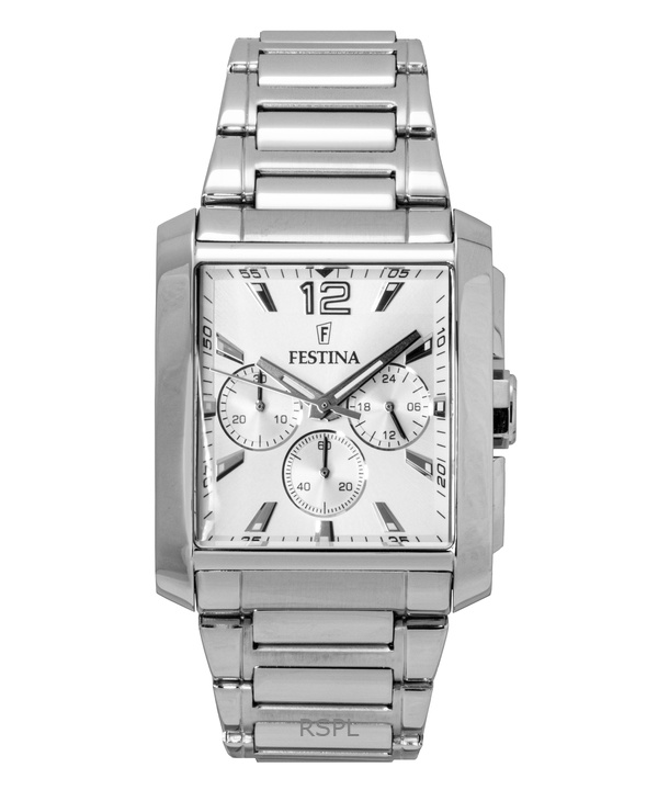 Festina Chronograph Stainless Steel Silver Dial Quartz F20635-1 Men's Watch