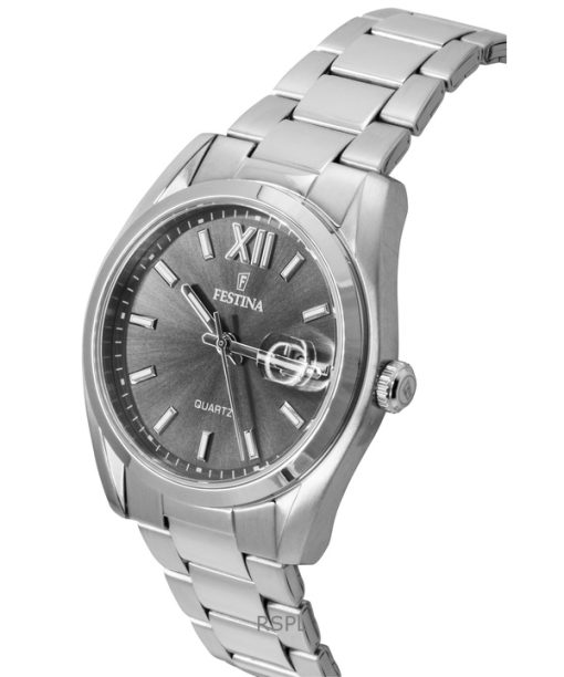 Festina Classic Stainless Steel Grey Dial Quartz F20707-3 Men's Watch