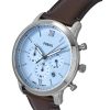 Fossil Neutra Chronograph Leather Strap Blue Sunray Dial Quartz FS6109 Men's Watch