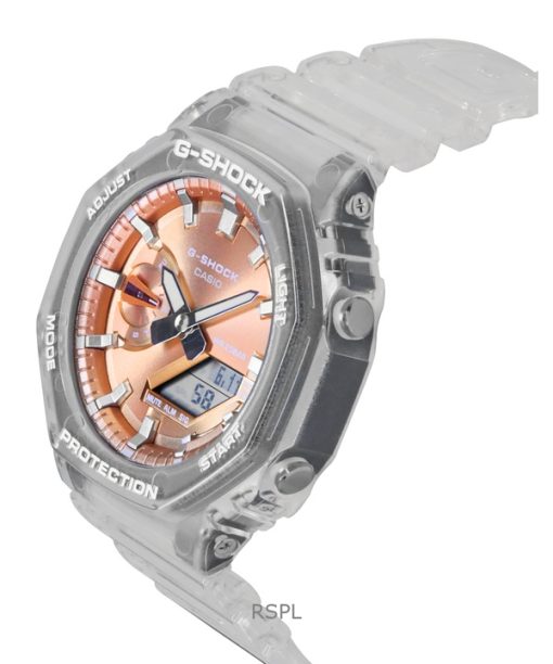 Casio G-Shock Analog Digital Resin Strap Bronze Dial Quartz GA-2100BM-7A5 200M Unisex Watch