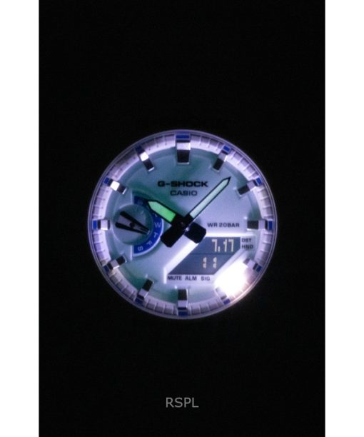 Casio G-Shock Analog Digital Resin Strap White Dial Quartz GA-2100HDS-7A 200M Men's Watch