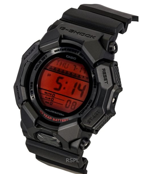 Casio G-Shock Digital Resin Strap Quartz GD-010BBR-1 200M Men's Watch