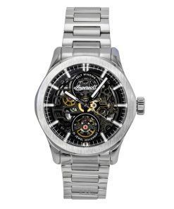 Ingersoll The Bronc Stainless Steel Black Skeleton Dial Automatic I16701 Men's Watch