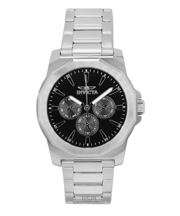 Invicta Speedway Stainless Steel Black Dial Quartz 46842 Men's Watch