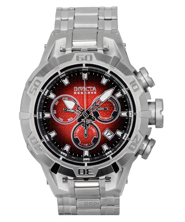 Invicta Reserve Ocean Warrior Chronograph Red and Black Dial Quartz 47849 100M Men's Watch