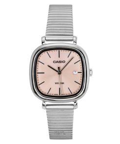 Casio Standard Analog Stainless Steel Salmon Dial Quartz LTP-B166D-4AV Women's Watch