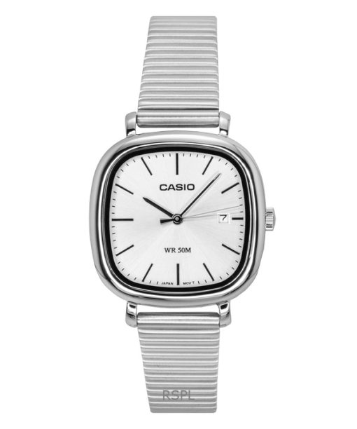 Casio Standard Analog Stainless Steel Silver Dial Quartz LTP-B166D-7AV Women's Watch