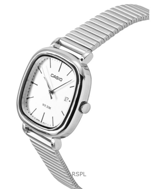 Casio Standard Analog Stainless Steel Silver Dial Quartz LTP-B166D-7AV Women's Watch