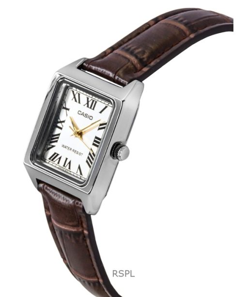 Casio Standard Analog Leather Strap Silver Dial Quartz LTP-V007L-9B Women's Watch
