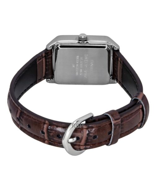 Casio Standard Analog Leather Strap Silver Dial Quartz LTP-V007L-9B Women's Watch