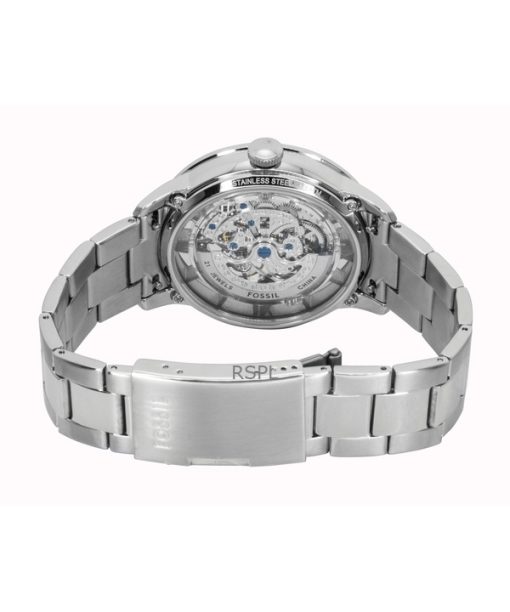 Fossil Townsman Stainless Steel Blue Skeleton Dial Automatic ME3260 Men's Watch
