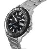 Casio Standard Analog Stainless Steel Black Dial Quartz MTD-125D-1A3V 100M Men's Watch