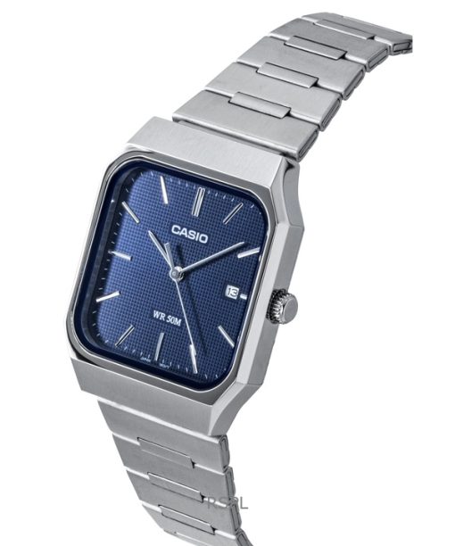 Casio Standard Analog Stainless Steel Blue Dial Quartz MTP-B185D-2A1V Men's Watch