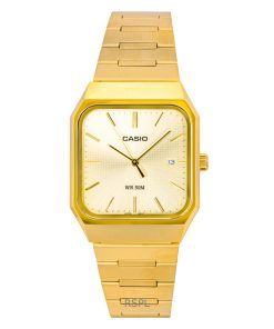 Casio Standard Analog Stainless Steel Gold Dial Quartz MTP-B185G-9AV Men's Watch