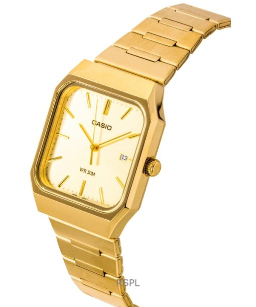 Casio Standard Analog Stainless Steel Gold Dial Quartz MTP-B185G-9AV Men's Watch