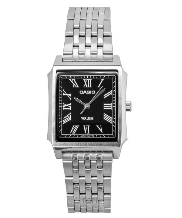 Casio Standard Analog Stainless Steel Black Dial Quartz MTP-B190D-1BV Men's Watch