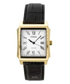 Casio Standard Analog Leather Strap White Dial Quartz MTP-B190GL-7BV Men's Watch